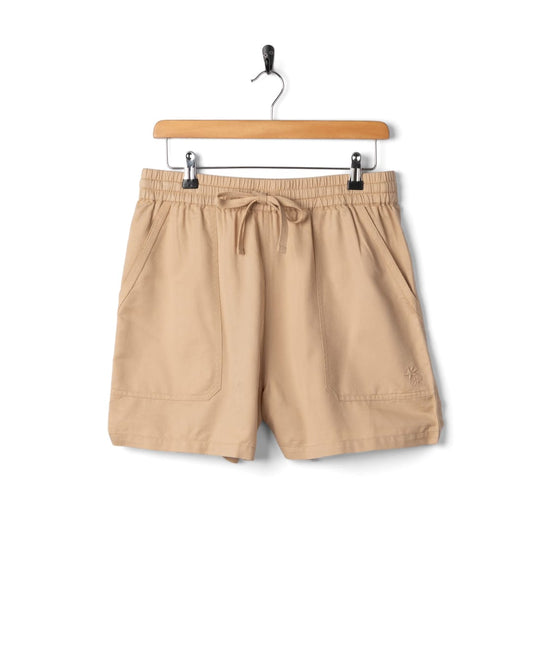 Lowen Womens Tencel Short in Beige