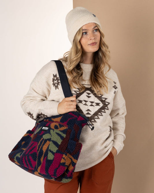 Balance Boutique -  Sherpa Shopper - Blue