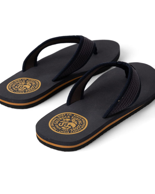 Trail Lines - Mens Flip Flops - Grey
