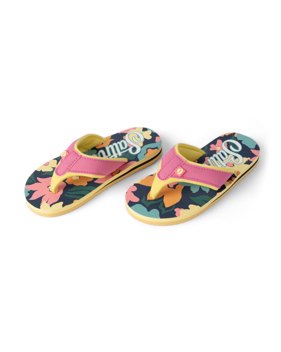 Holidaze Kids Flip Flops in Bright Pink