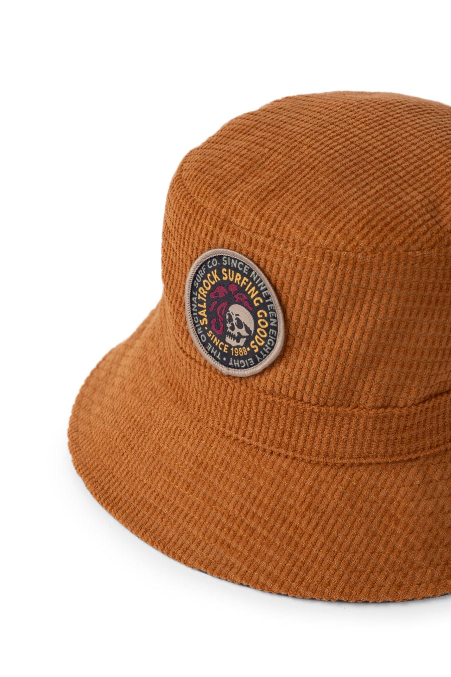 Trail Cord Square Bucket Hat in Orange