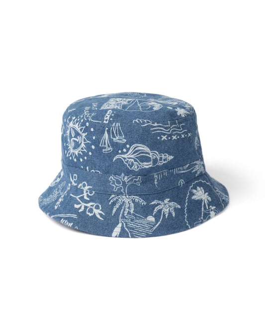 Island Life Bucket Hat in Blue