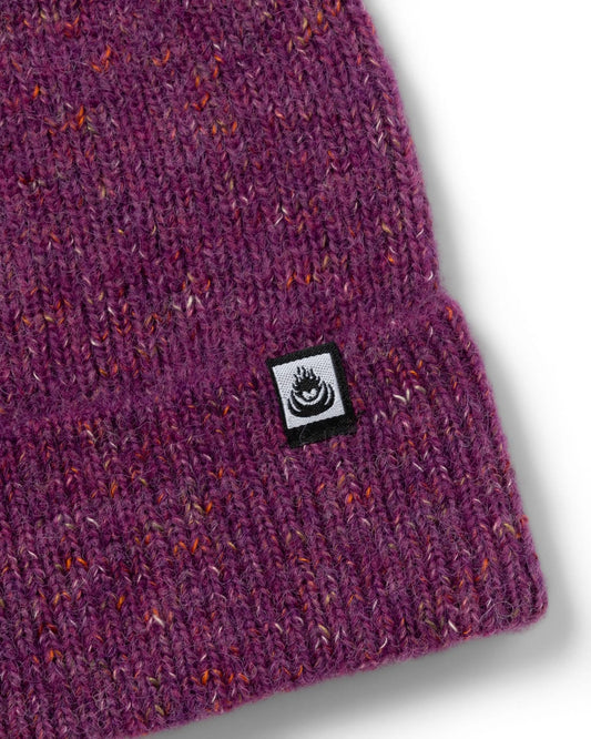 Brushed Maine Beanie in Purple