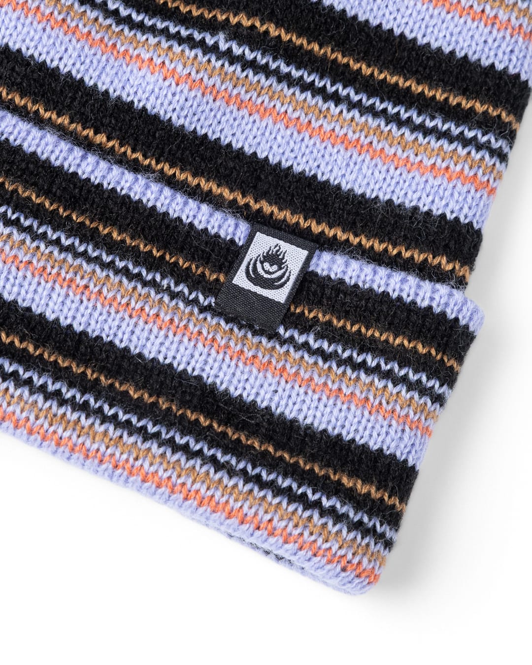 Ok Stripe Beanie in Blue