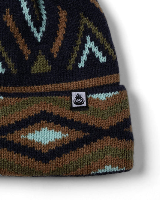 Arches - Pom Pom Beanie - Blue