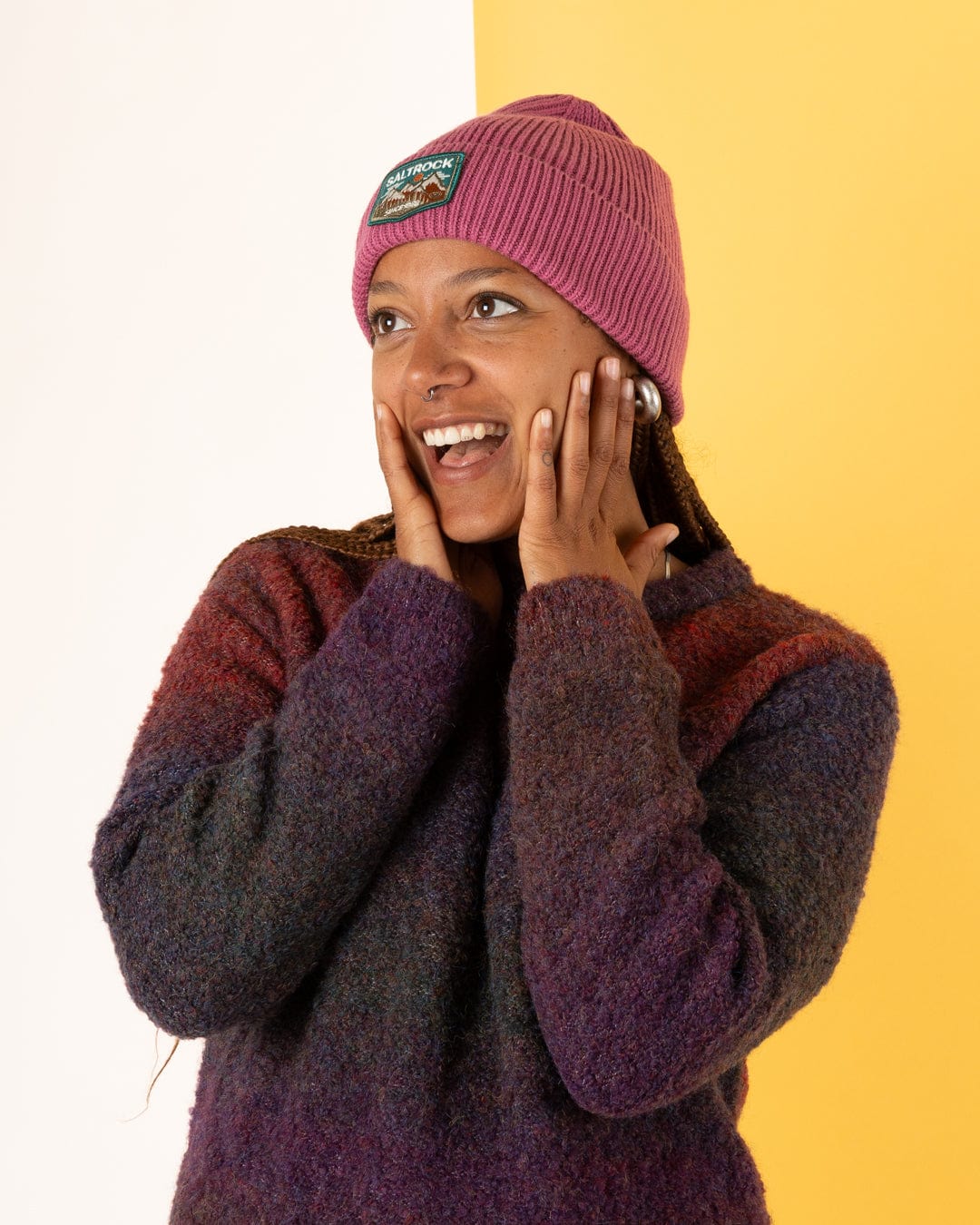 Uplands -  Beanie - Dark Pink