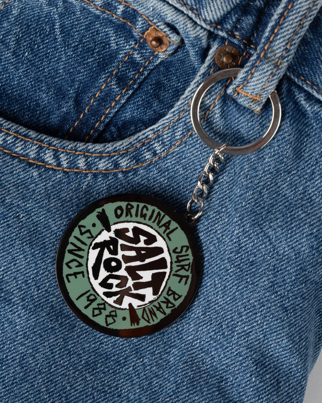 SR Original Key Ring | Light Green | Saltrock Keyring