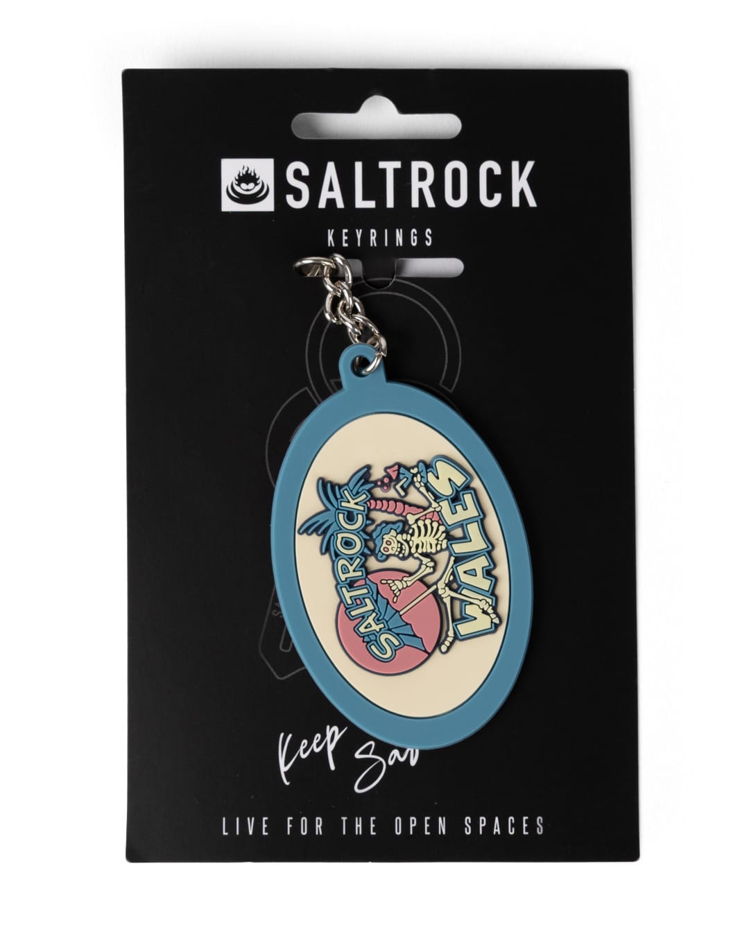 Sip 'N' Dip Wales Key Ring in Bright Blue