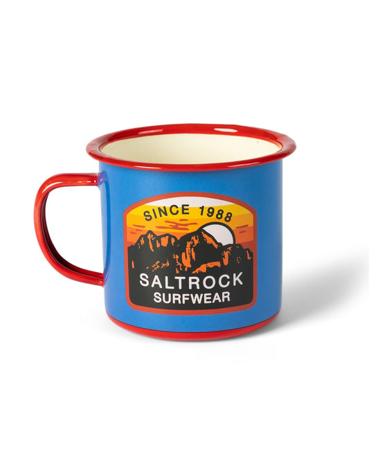 Last Light Mountain Mug In Bright Blue