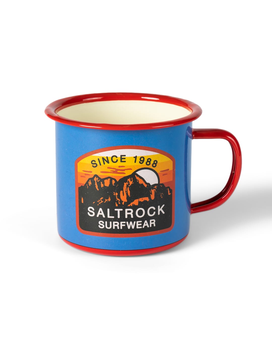 Last Light Mountain Mug In Bright Blue