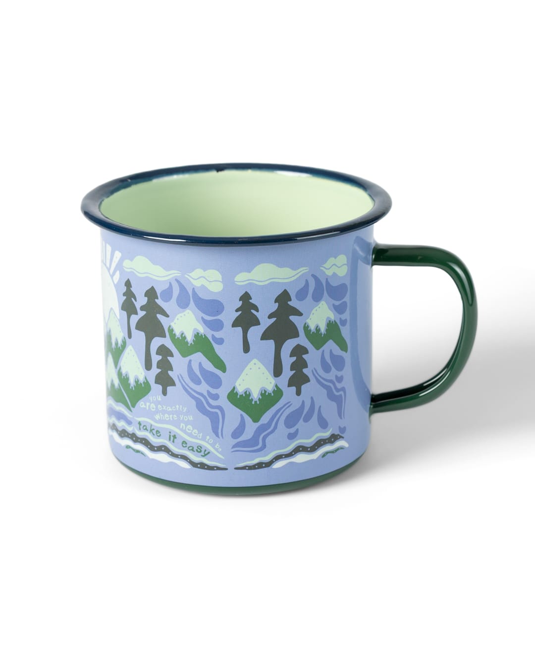 Take It Easy - Mug – Enamel - LIGHT BLUE