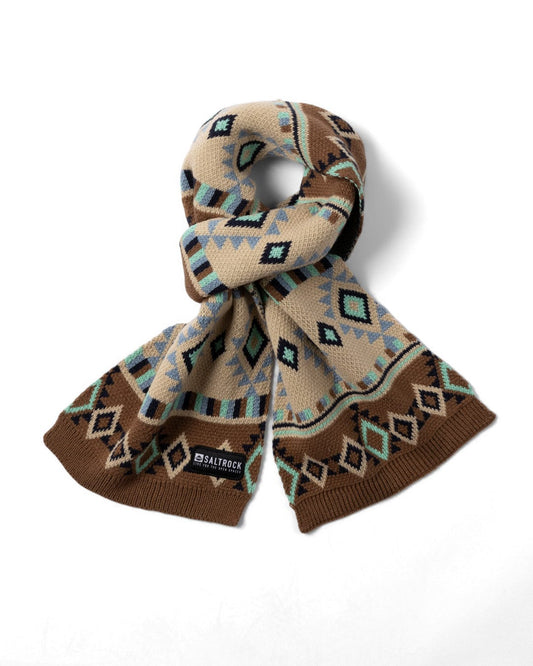 Metzi - Aztec Scarf - Light Brown