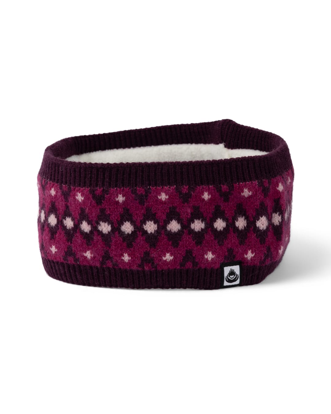 Fern Fairisle - Headband - DARK PINK