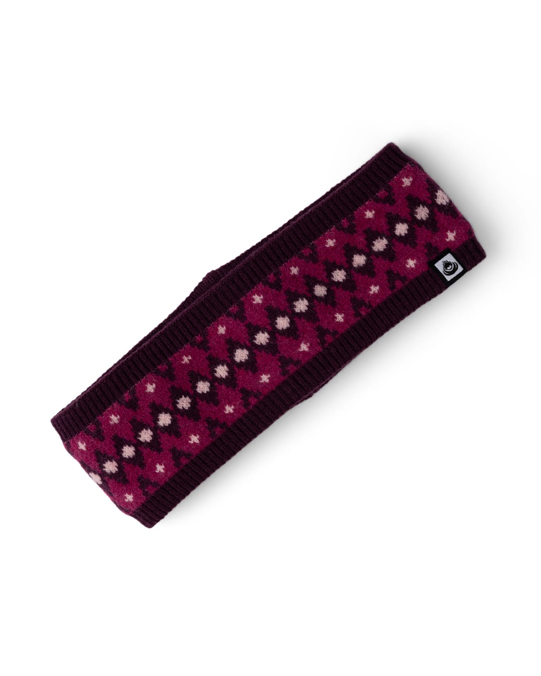 Fern Fairisle - Headband - DARK PINK