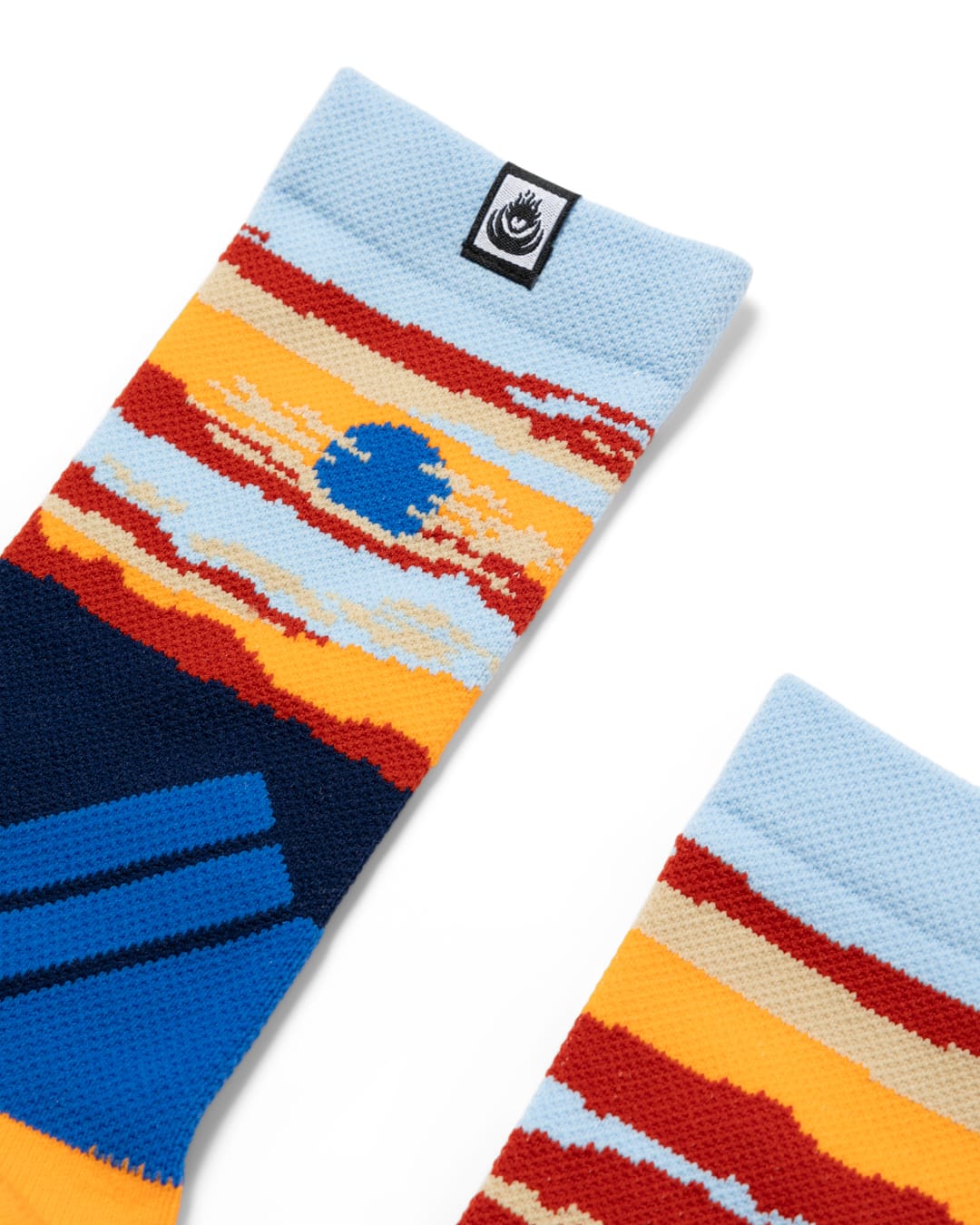 Mountainscape Hiking Socks in Blue