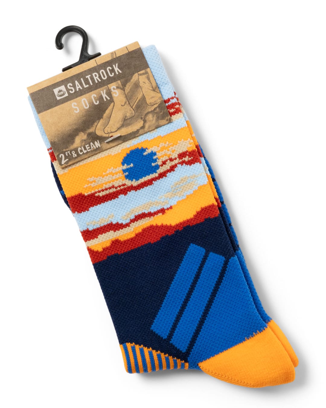 Mountainscape Hiking Socks in Blue