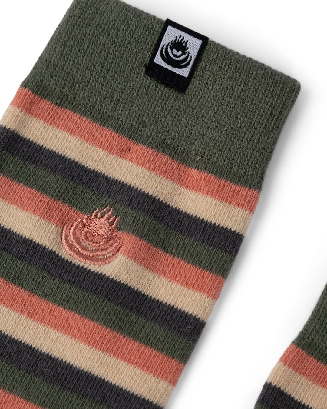 Ok Stripe Socks in Orange
