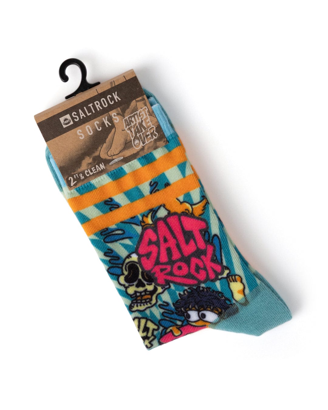 Lush Waves Kids Sock in Light Blue
