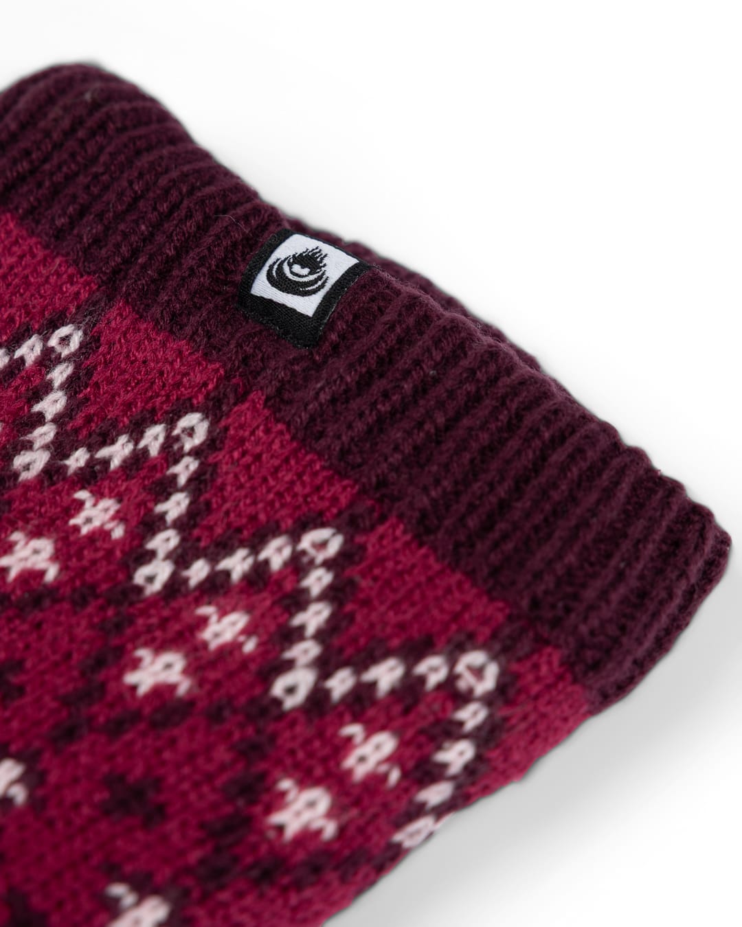 Fern Fairisle Borg Lined Socks in Pink
