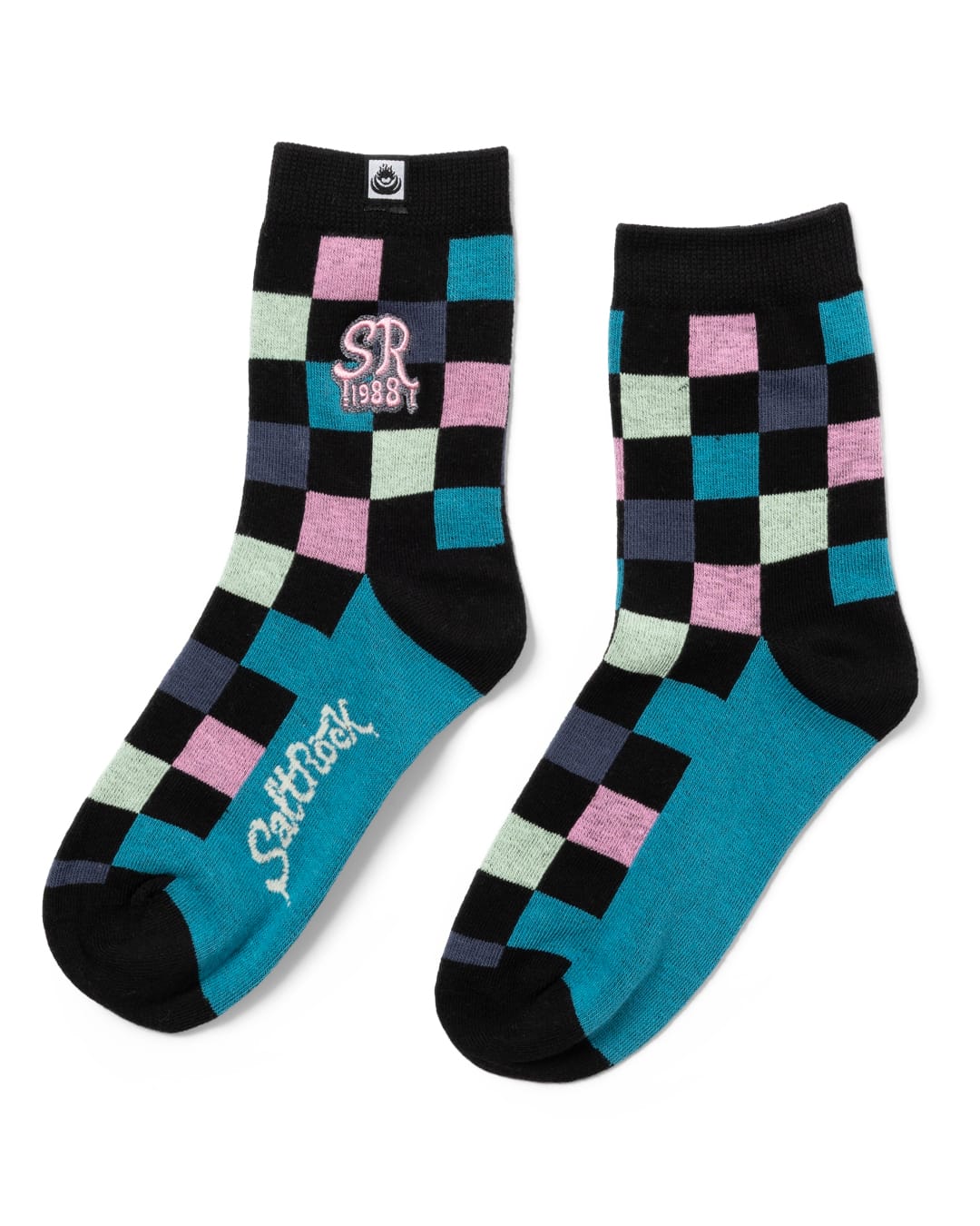 Skatecheck Kids Socks in Black