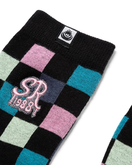 Skatecheck Kids Socks in Black
