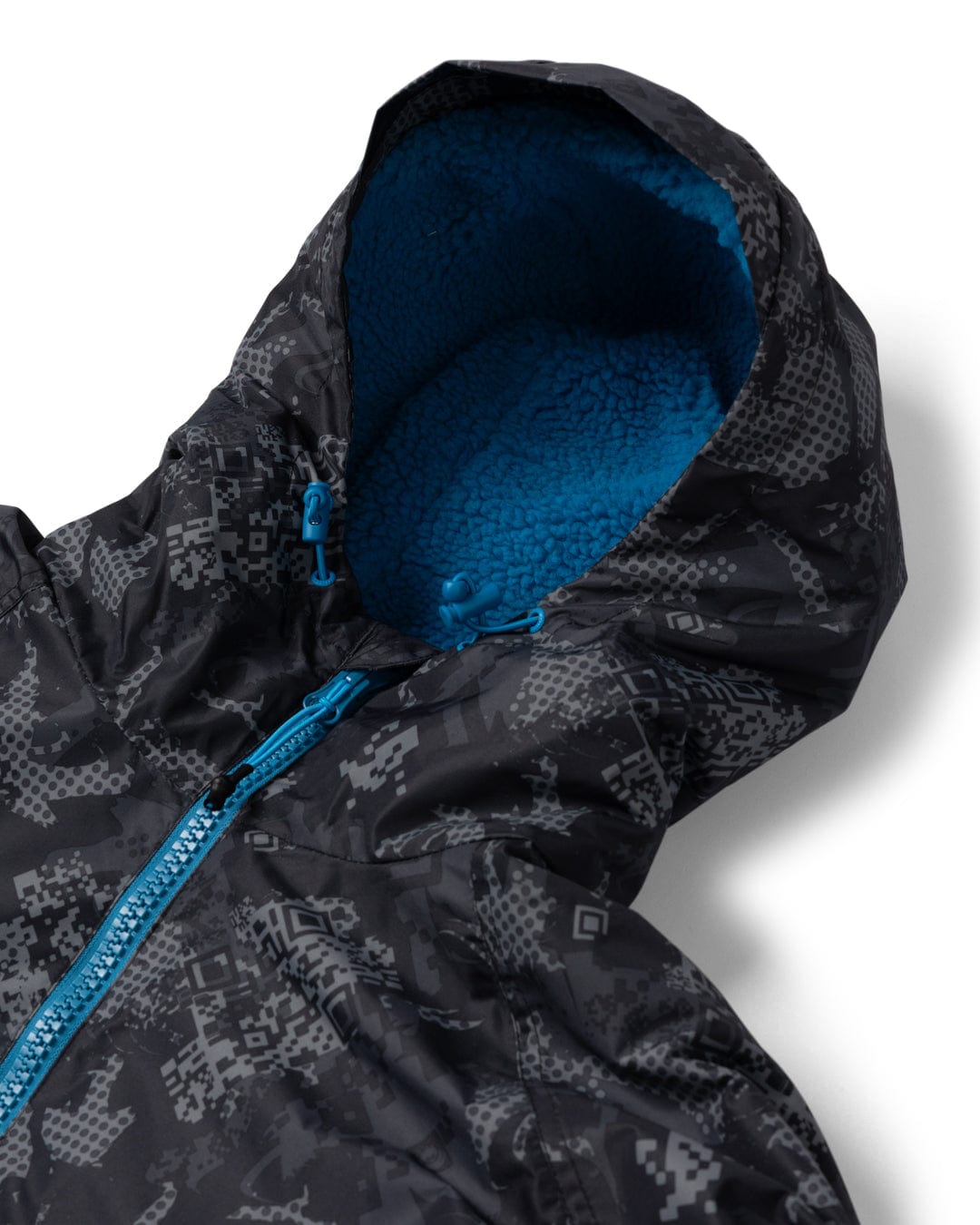 Digi Camo Changing Robe - Black/Blue
