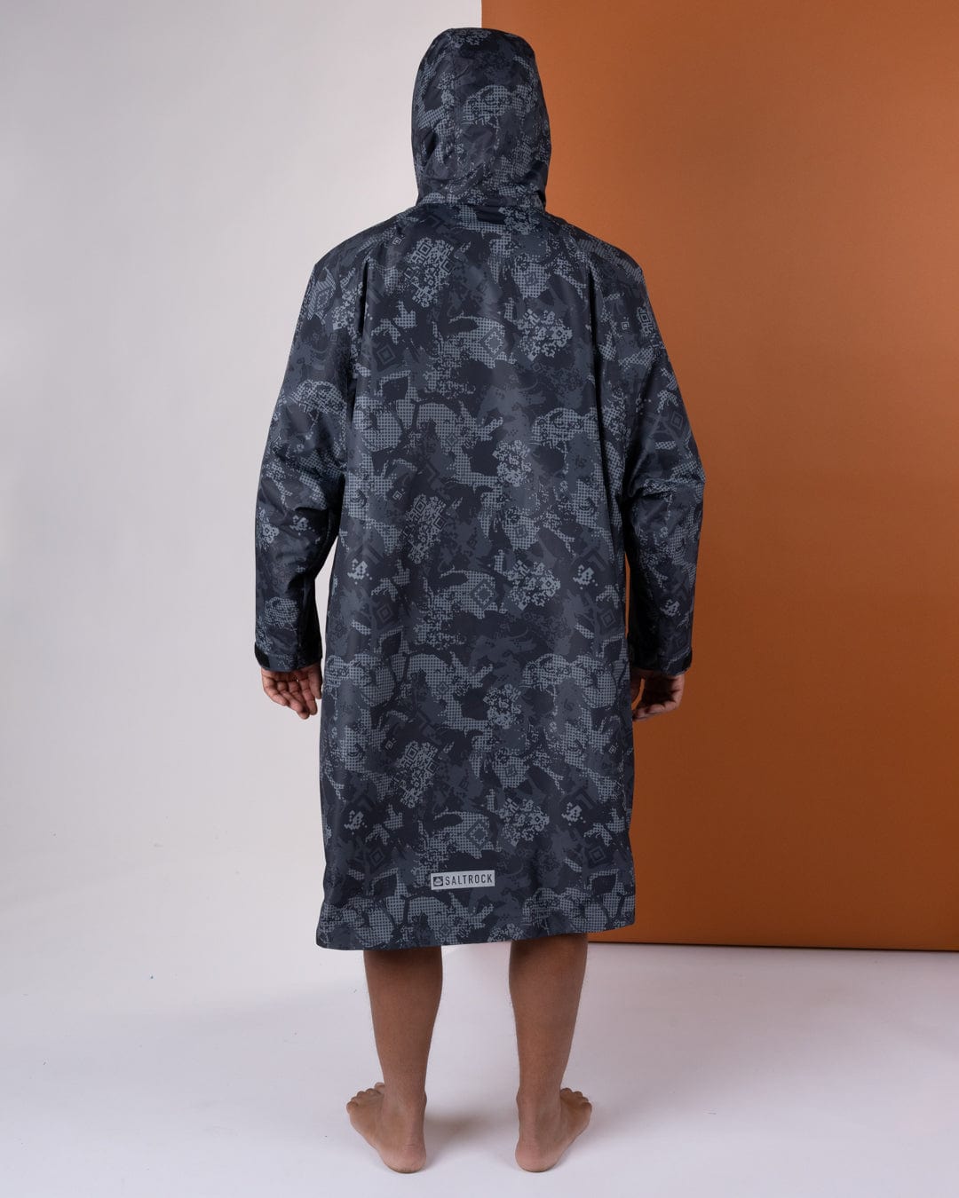 Digi Camo Changing Robe - Black/Blue