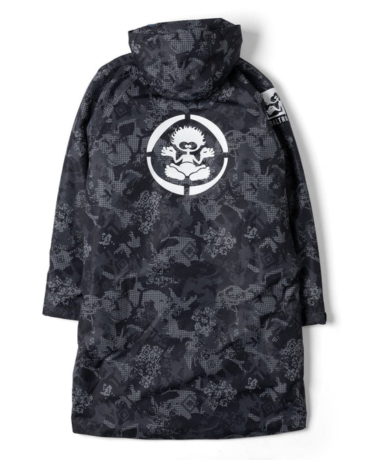 Digicamo - Kids Recycled Changing Robe - Black/Blue