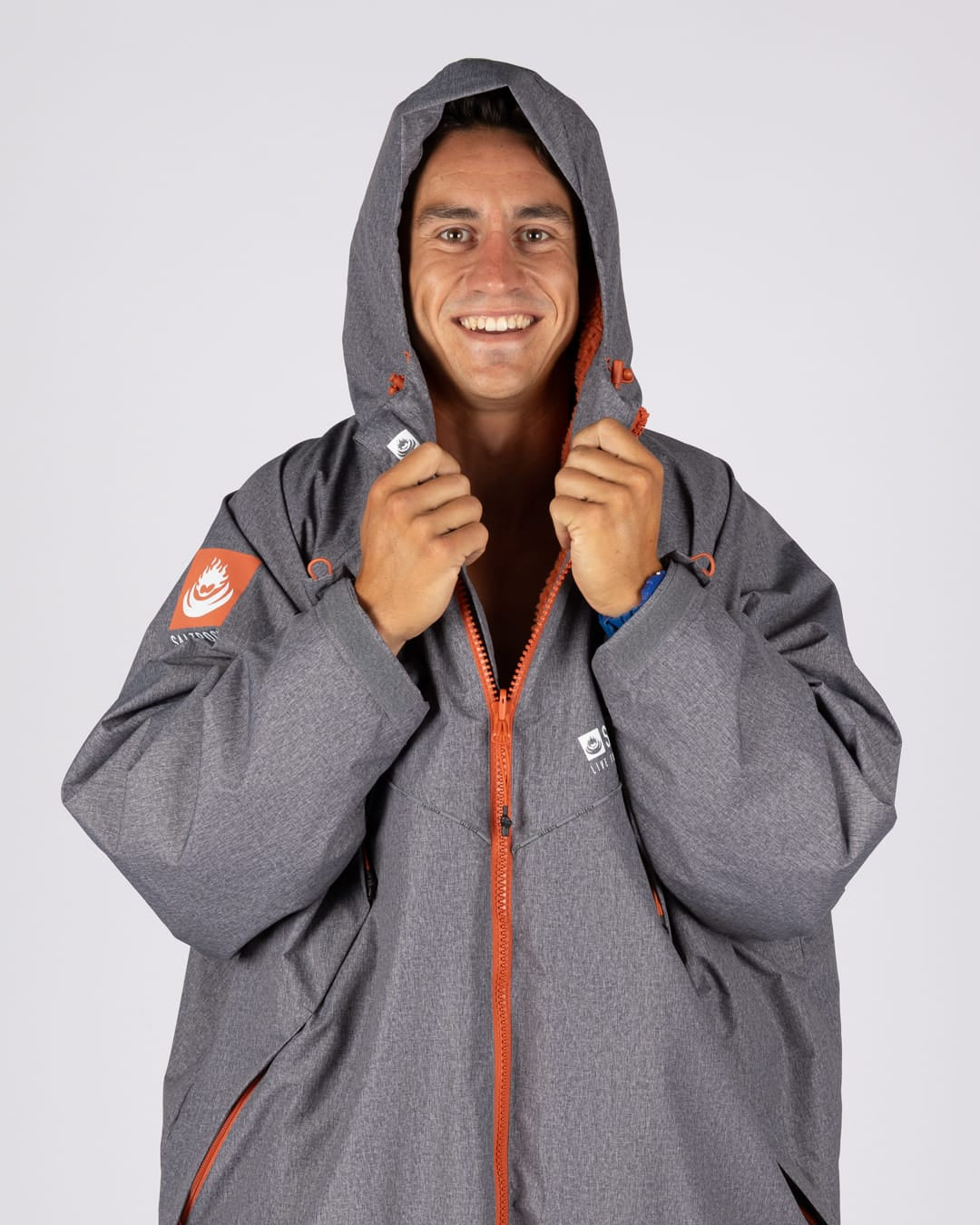 Royale Changing Robe In Dark Grey