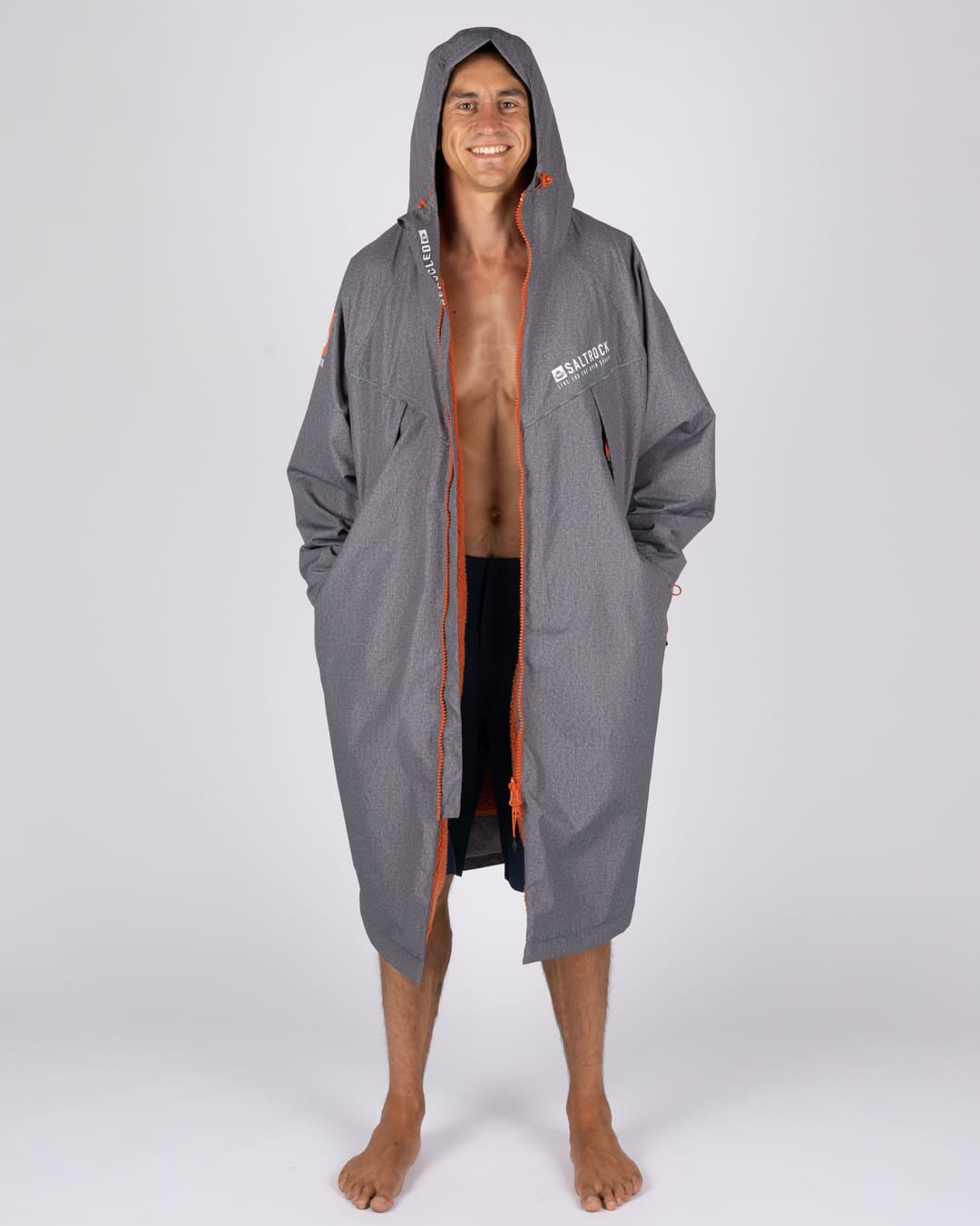 Royale Changing Robe In Dark Grey