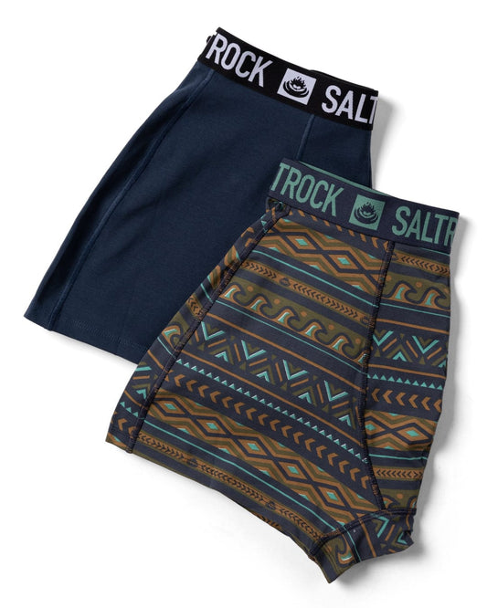 Po2 Arches - Mens 2 Pack Boxers - Blue