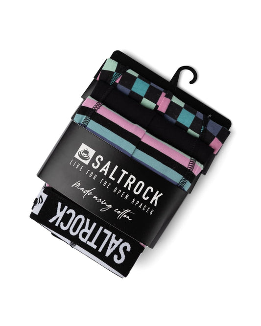 Skatecheck Kids Boxer Pack In Black