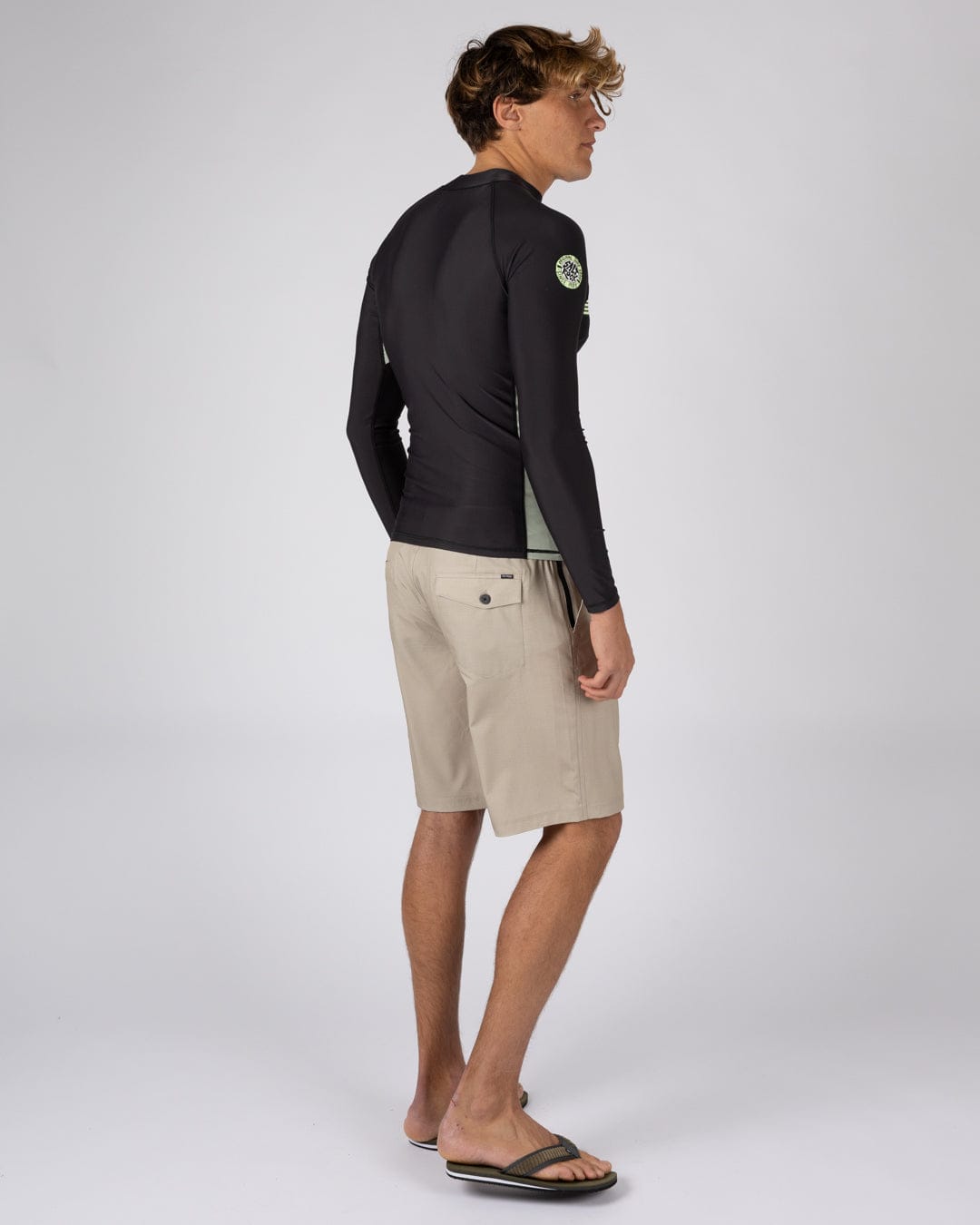 Warp Surf - Mens Long Sleeve Rashvest - Dark Grey