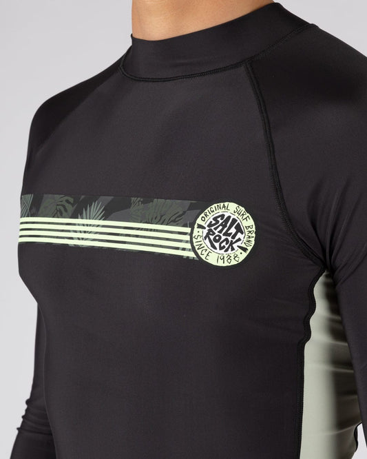 Warp Surf - Mens Long Sleeve Rashvest - Dark Grey