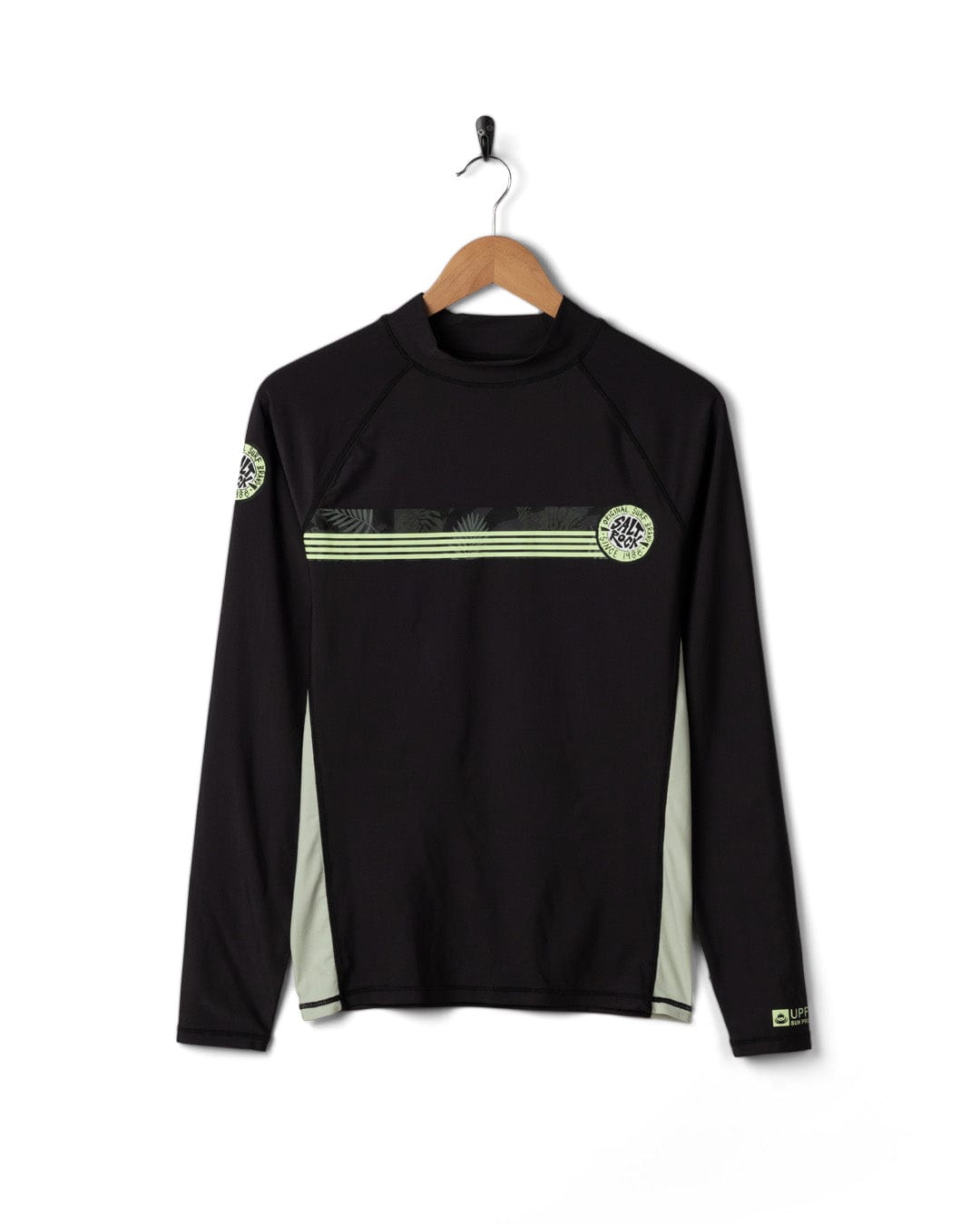 Warp Surf Mens Long Sleeve Rashvest in Dark Grey