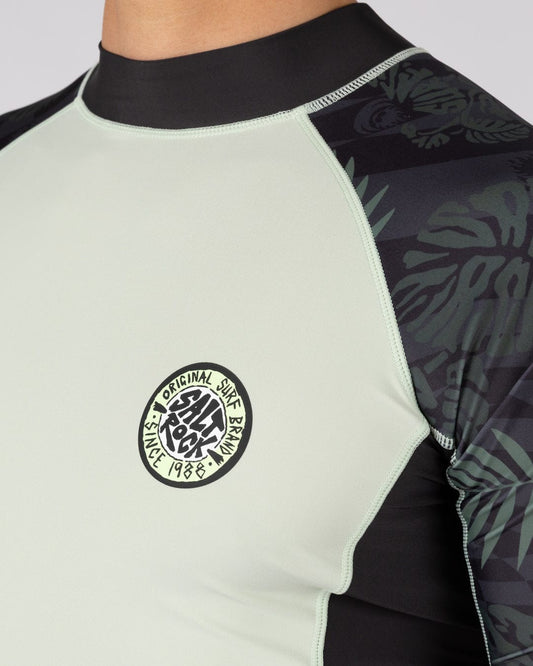 Warp Surf - Mens Short Sleeve Rashvest - Light Green