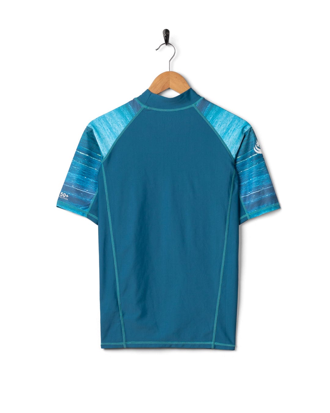Set Mens Short Sleeve Rashvest in  Blue