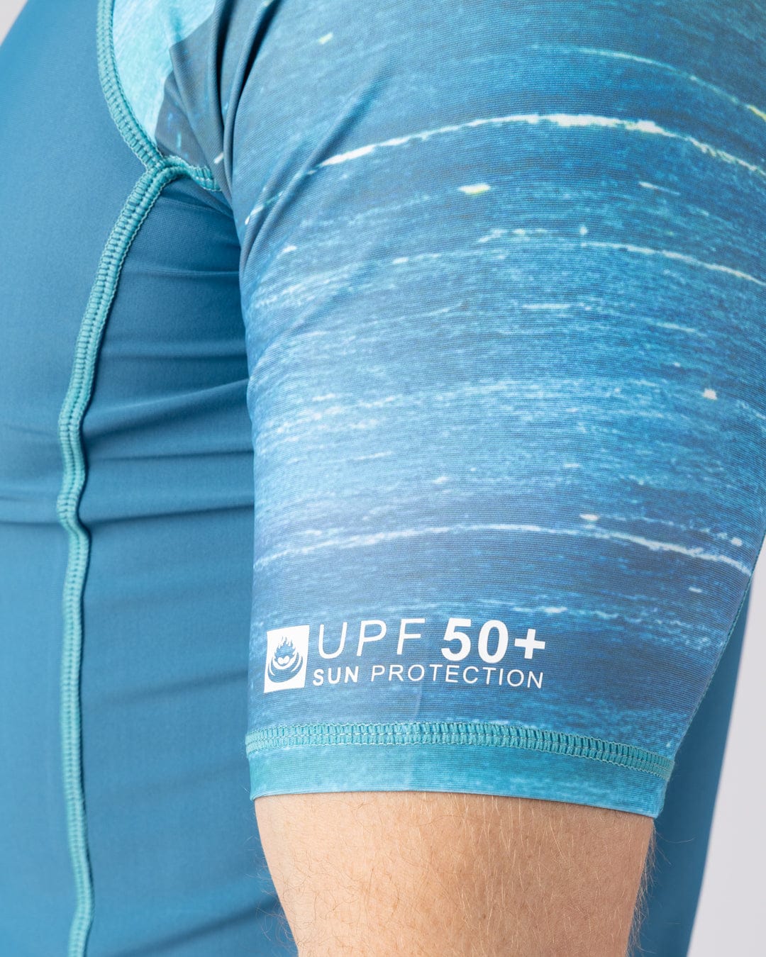 Set Mens Short Sleeve Rashvest in  Blue