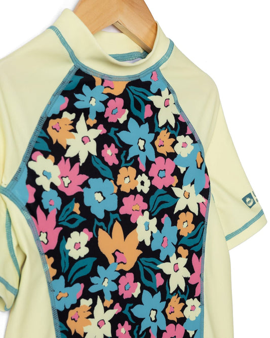 Holidaze - Kids Short Sleeve Rashvest - Light Yellow