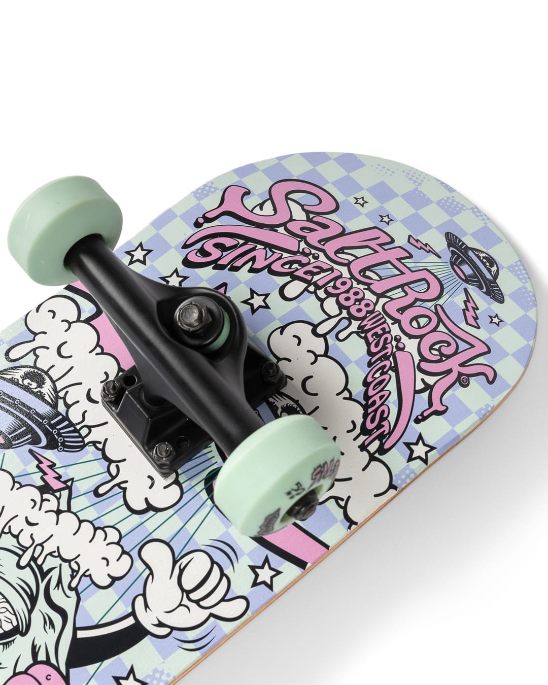 Race To Base Skateboard in Green