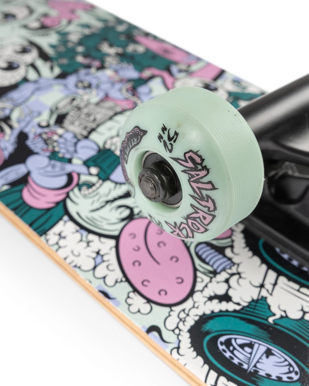 Race To Base Skateboard in Green