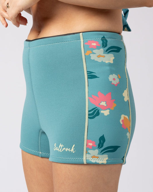 Surfdaze Womens Wetsuit Shorts in Blue