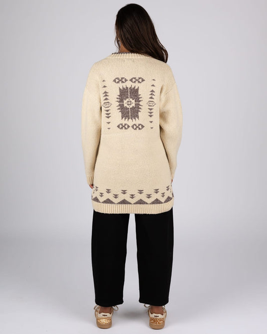 Laurel Womens Longline Cardigan in Cream