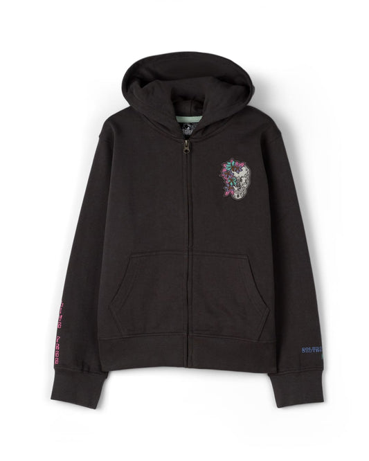 Calavera Kids Zip Hoodie in Grey