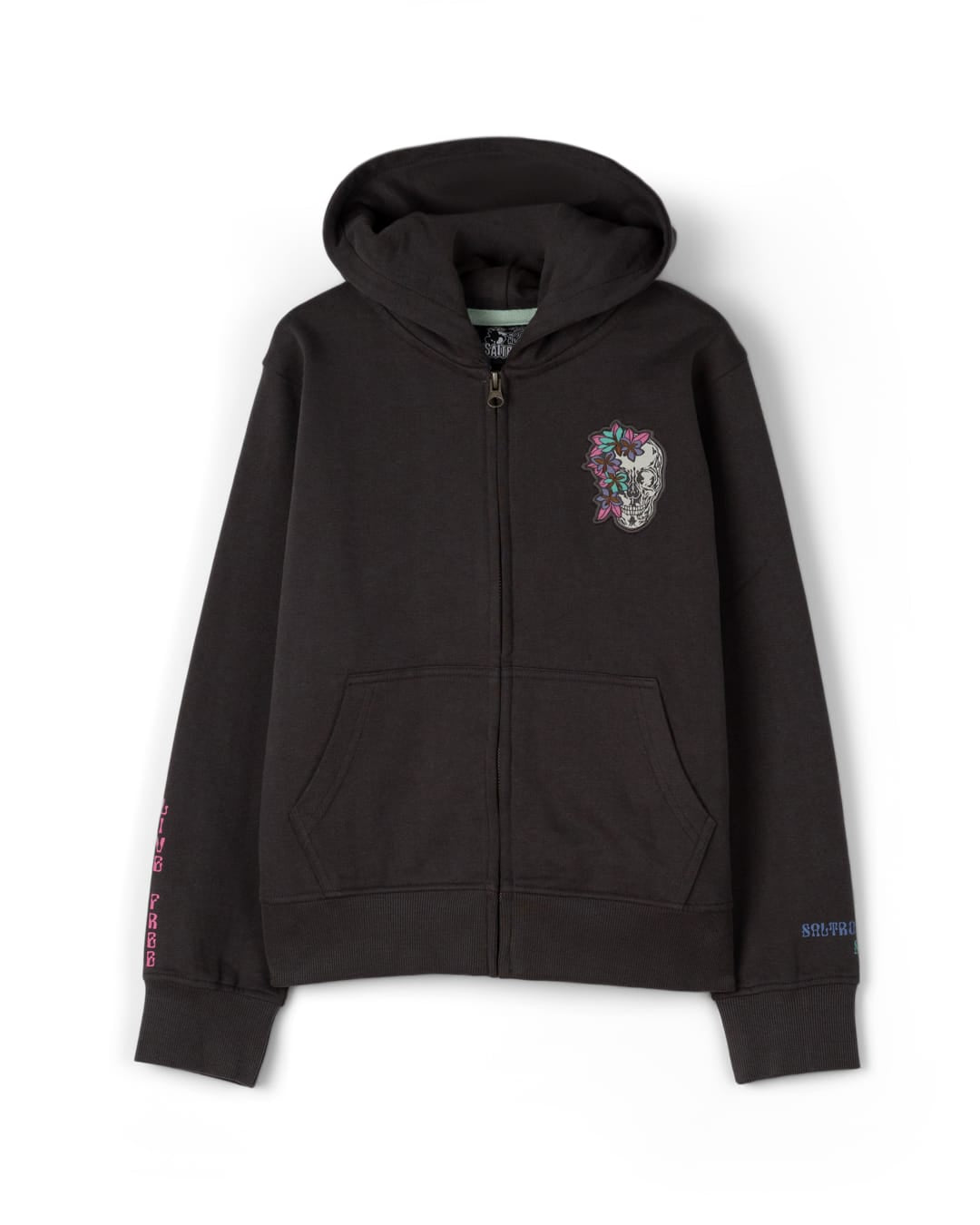 Calavera Kids Zip Hoodie in Grey