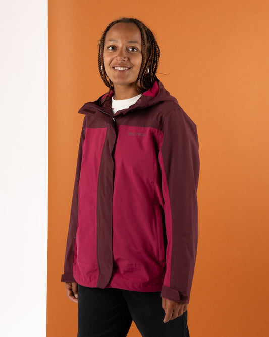 Aubrey Colourblock - Waterproof Jacket - Dark Pink
