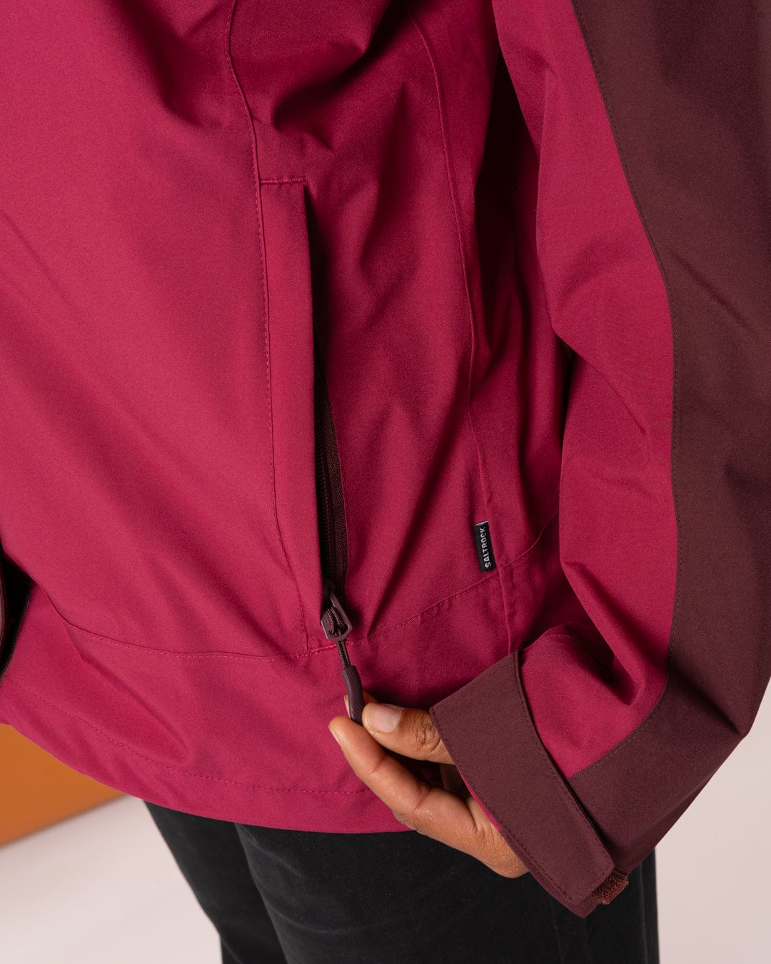 Aubrey Colourblock - Waterproof Jacket - Dark Pink