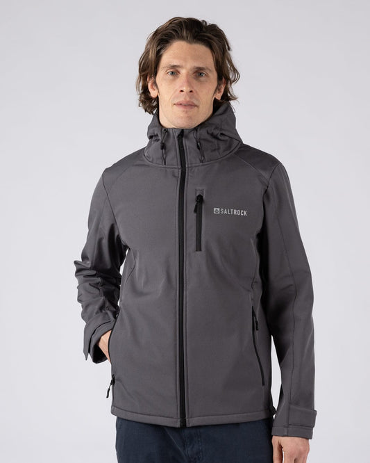 Munros II - Mens Water Resistant Softshell Jacket - Dark Grey