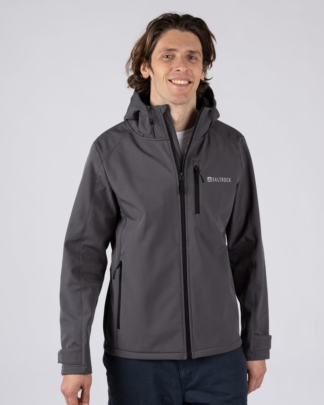 Munros II - Mens Water Resistant Softshell Jacket - Dark Grey
