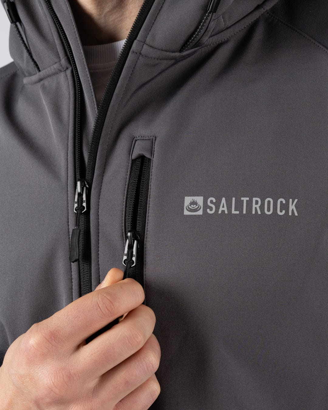 Munros II - Mens Water Resistant Softshell Jacket - Dark Grey